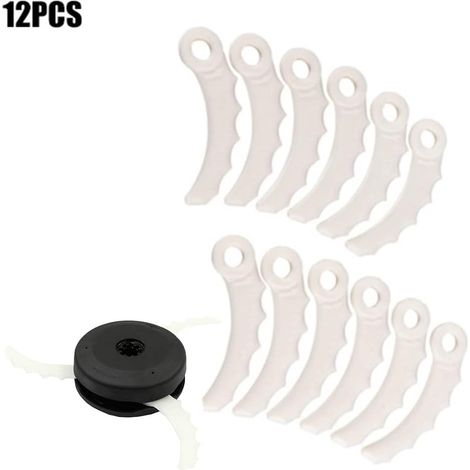 Lot de 12 lames de rechange pour débroussailleuse Makita 198426-9 198383-1 DUR368AZ DUR369AZ DUR368LZ