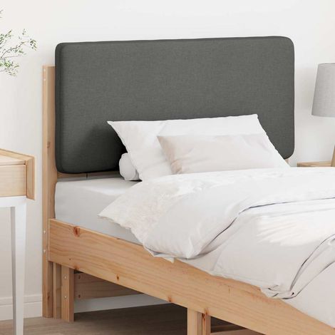Gepolstertes Kopfteil mit Kopfteil Braun und Hellgrau 75 cm