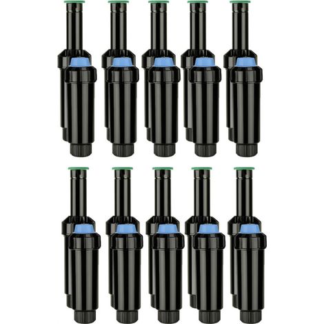 Lot de 10 Diffuseur Émergent NP de 5 cm avec buse KVF-8 Portée 2,4 m Réglable de 0° à 360° Irrigation Précise Jardins Pe (1/5)