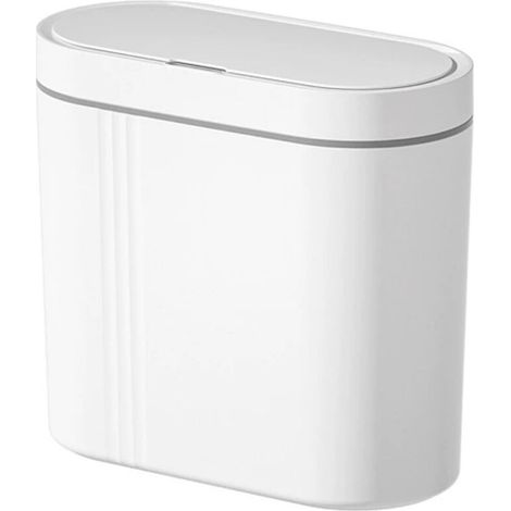 Poubelle intelligente fissurée pour la cuisine et la salle de bain, poubelle murale à capteur automatique à couvercle rabattable