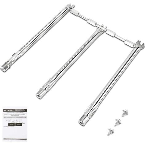 69787 45.7cm Brûleur pour Weber Spirit 300 Series E310 S310 E320 S320, Tube de brûleur Pièces de Rechange pour Weber E330 S330 SP-330, Weber Spirit II 310 Series (avec Bouton Avant) (1/5)