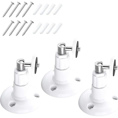 360° Adjustable Wall Mount, 3-Pack Compatible with Ring Stick Up Cam Pro, 360° Adjustable, for 1st Gen Indoor Camera. MUMU