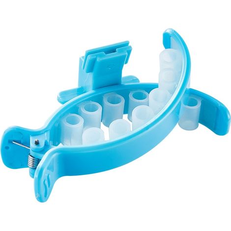 Accessoires pour animaux de compagnie bleus : pince pour toilettes pour chats et chiens (pince bleue en forme de S + 20 sacs) (1/4)