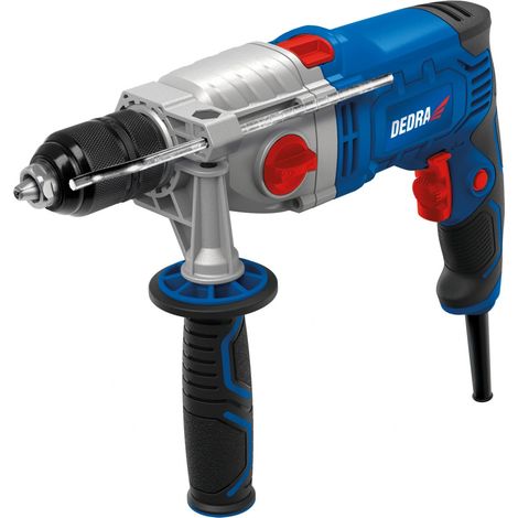 Taladro percutor DEDRA 1100W - 2 velocidades, 13 mm
