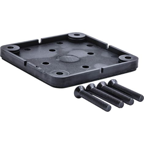 Kit de fixation sur verre pour serrure électronique de meuble - Décor : Noir - Section : 60 x 60 mm - ITAR (1/2)