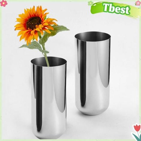 Vase en métal, vase à fleurs en acier inoxydable 304 pour la décoration de la maison, du mariage (1/4)