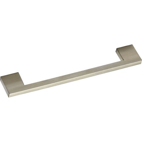 Poignée de meuble carrée en acier inoxydable brossé Argenté Largeur 288 mm Largeur 312 mm