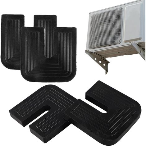 Pads Anti-Vibrations Pour Climatiseur 4X Amortisseur Anti-Vibrations Et Pads Anti-Chocs Climatiseur Pieds caoutchouc antivibratoires, Réduction du bruit, Antidérapants (1/5)