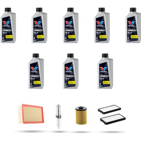Kit tagliando 4 FILTRI e 8L OLIO compatibile con Bmw serie 7 (E65,E66) 740i 225kw dal 2005 (1/5)