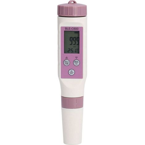 7-in-1 Bluetooth-Wasserqualitätstester, pH-Wert, EC-Wert, ORP-Wert, wasserdicht für Aquarien, Salzgehaltsmessung und automatische Aufzeichnung (1/5)