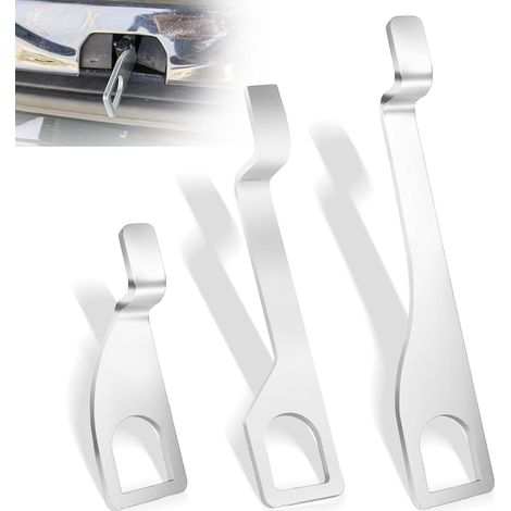 Juego de 3 soportes para portón trasero, 10/15/20 cm, acero inoxidable, accesorios para VW T4 T5 T6 Multivan California Camper Bus (1/5)