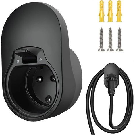 Wandhalterung Typ 2 – Wanddosenhalterung, Kabel- und Steckerhalterung, Halterung für Ladeboxen von Elektrofahrzeugen, Wanddosenkabelhalterung, kompatibel (1/5)