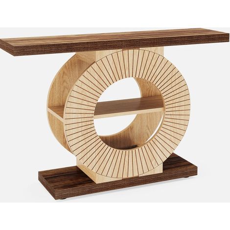Brauner Konsolentisch aus Holz im Landhausstil (1/5)