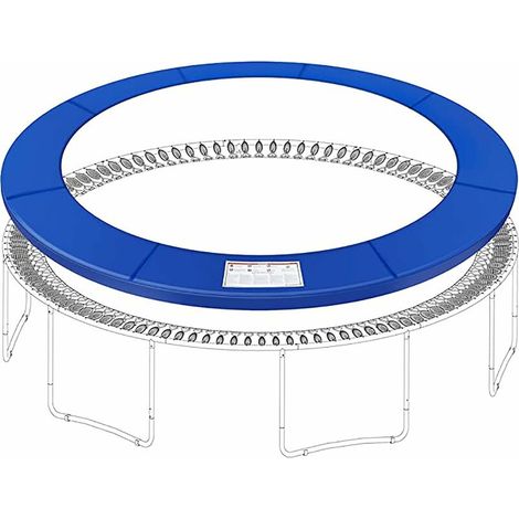 Accessoires de Remplacement de Trampoline, Tapis de sécurité pour Trampoline, Housse de Chevet à Ressort colorée, Protection Anti-UV imperméable pour Accessoires de Trampoline Rond (1/4)