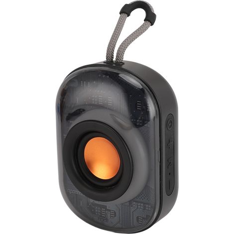 Enceinte Bluetooth portable étanche IPX6, batterie 1200 mAh, chargement USB-C, micro intégré, Bluetooth 5.3 sans fil, basses puissantes et éclairage RGB (1/5)