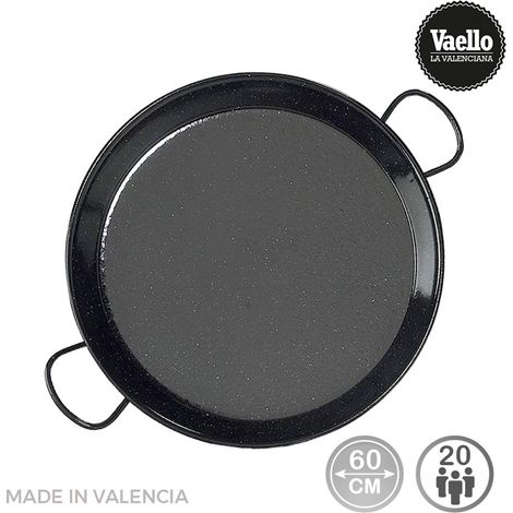 [PRODUIT D'OCCASION] Poêle à paella traditionnelle en acier émaillé ø60cm (20 personnes) . vaello