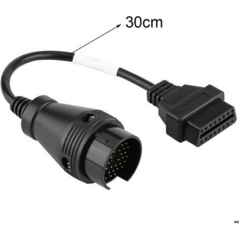 Adaptateur Obd Iveco,Obd2 Adapter Cable,38 Pin To 16 Pin Obd2 Adapter Connector Diagnoic Cable For Iveco Truck (1/4)