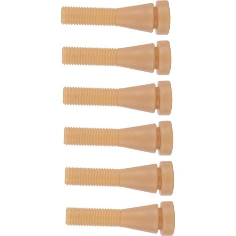 Lot de 100 bâtonnets de rechange en caoutchouc pour plumeuse de volaille (canards, poulets, oies), couleur rose jaunâtre. (1/5)