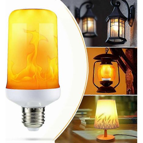 Ampoule LED à effet flamme, 4 modes, culot E27 (1/5)