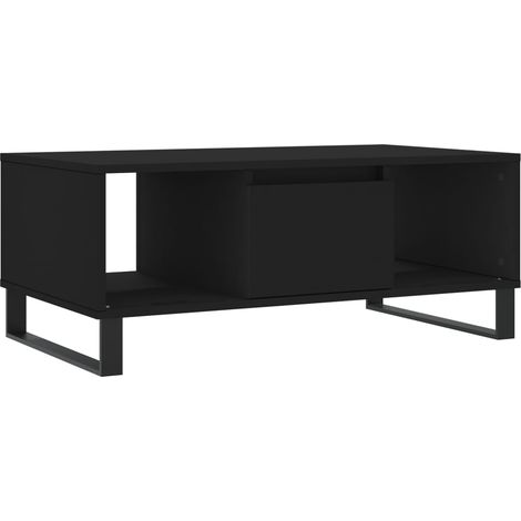 Maison Exclusive - Couchtisch Schwarz 90x50x36,5 cm Holzwerkstoff