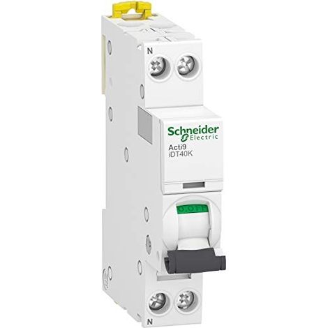 Acti9 iDT40K - disjoncteur modulaire - 1P+N - 16A - courbe C - 4500A/4,5kA