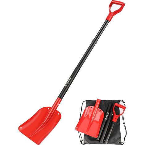 QAZQA 120cm Pelle à Neige Quatre Pièces en Un Outil pour Suppression de Sable ou Neige à Usage Externe pour Voiture et Jardinage (1/5)