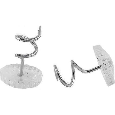 Lot de 2 goupilles de fixation transparentes pour canapé - Goupille à visser avec cache coulissant (1/4)