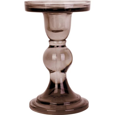 Kerzenständer mit Fuß aus Glas, MOOS, Ø 8,5 cm