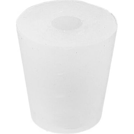 10 Bouchon silicone, transparent, avec trous, pour éprouvette, laboratoire(Troisième trimestre : septembre) (1/5)