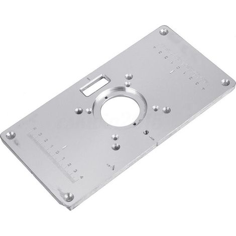 Einlegeplatte aus Aluminiumlegierung für Frästische mit 4 Ringschrauben für Werkbänke (1/5)