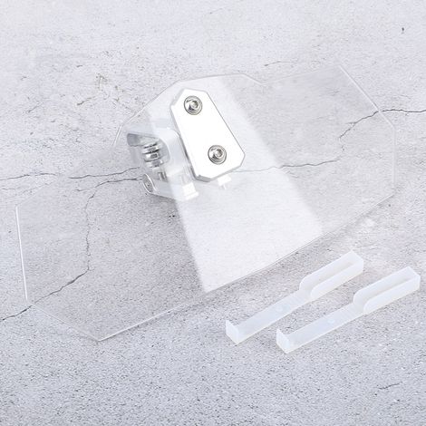 Déflecteur de vent moto universel réglable en hauteur, kit extension de pare-brise, spoiler à clipser, protection contre le vent, accessoire compatible divers modèles. (1/3)