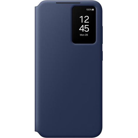 Étui Smart View bleu pour Galaxy S24 FE avec porte-cartes (1/5)