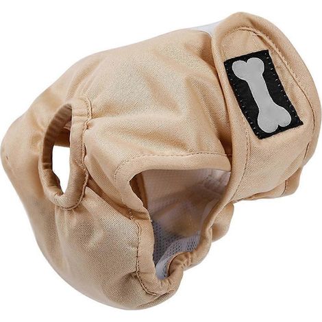 Waschbare Hundeunterwäsche, reduziert Unbehagen bei läufigen Welpen, hellbeige