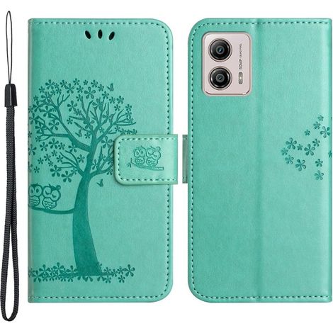 Funda tipo libro para Motorola Moto G53 / G23 / G13, Árbol, Verde (1/5)