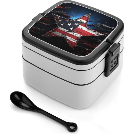 Boîte à bento empilable pour adultes, étanche, avec fermeture (1/5)