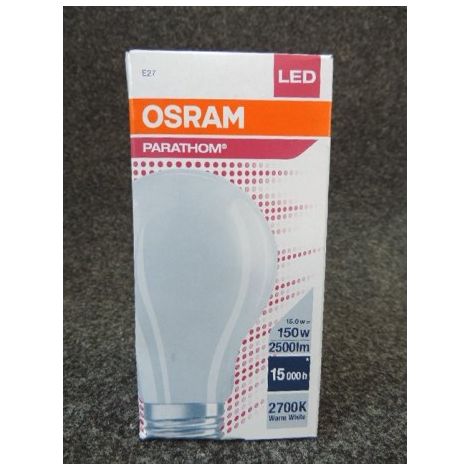 Ampoule LED 16W 2700K 2500lm Culot E27 230V non-dimmable Ø 70x126mm Parathom Retrofit OSRAM LEDVANCE 118294