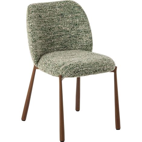 Chaise Design en Tissu "Thilde" 73cm Vert Olive (1/5)