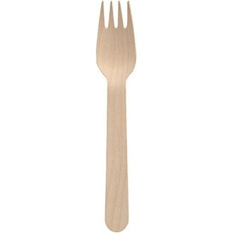4x PAPSTAR 250 Fourchettes en bois « pures » 16 cm Unité inconnue (250 pièces)