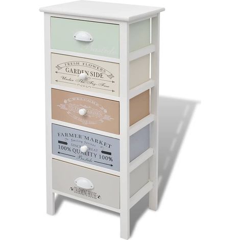 Maison Exclusive - Mobile in Stile Francese con 5 Cassetti in Legno (1/5)