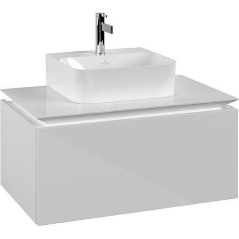 VB WTUS Legato B733 800x380x500mm 1 écran WT m.tig Blanc brillant