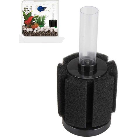Filtre biochimique à éponge pour aquarium, idéal pour les alevins et les petits poissons. (1/5)