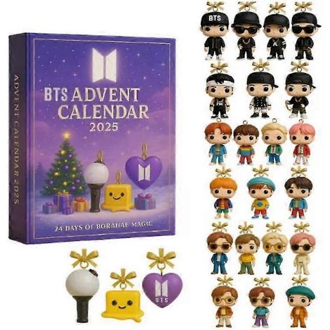 Calendrier de l'Avent BTS avec des surprises surprises pour Noël