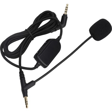 Câble audio pour casque avec contrôle de volume, fil pour casque gaming VMODA noir (1/5)