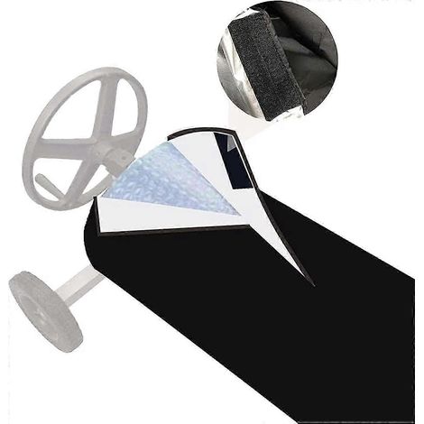 Bâche de piscine enroulable avec housse de protection en tissu (1/5)