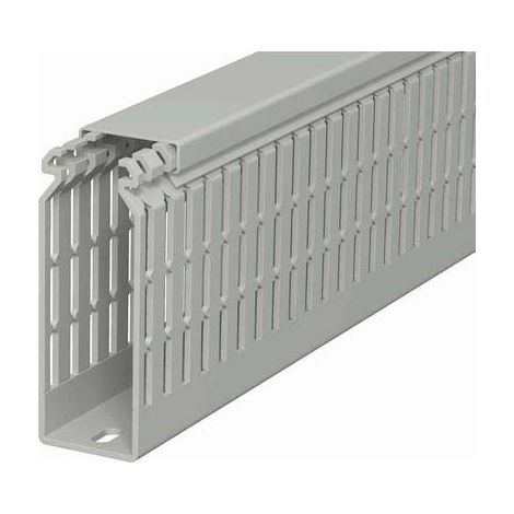 OBO Bettermann Canal de cableado 100x37x2000 Cloruro de polivinilo gris piedra RAL 7030, 6178435
