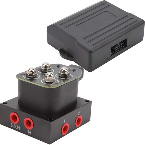 Bloc de soupape de collecteur automatique 200 PSI 12 V, bloc de soupape de collecteur de suspension pneumatique, réglage à quatre vitesses avec télécommande (1/5)