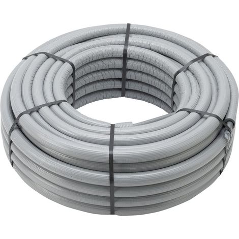 Viega Raxofix Rohr 5302.5 mit 9mm Dämmung, d. 32x3,2mm, Länge 25m, Kunststoff, Grau (1/2)