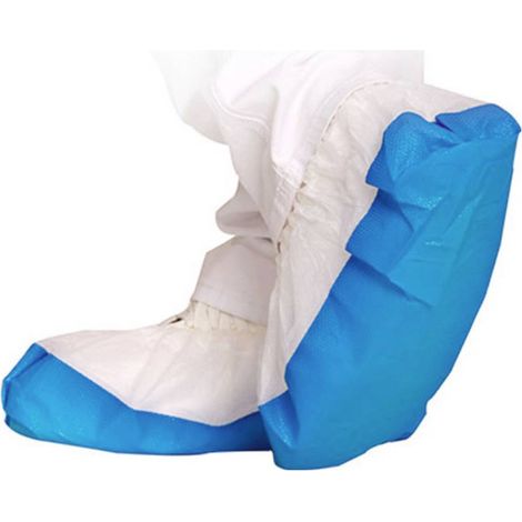 Franz Mensch FM1048 Surchaussures anti-glisse blanc-bleu, 50 blanc, bleu
