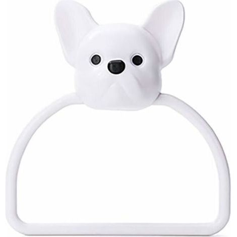 Porte-serviettes en plastique pour enfants avec ventouse - Design chien (1/5)