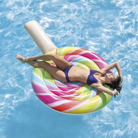 Schwimmende aufblasbare Matratze 208x135 cm - Lollipop Intex 58753 (1/4)
